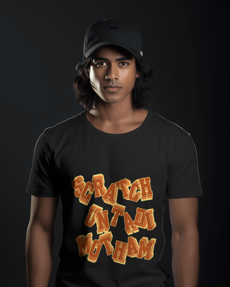 Scratch Untadi Motham – Funny Telugu Attitude T-Shirt - Men classic crewneck Tshirt